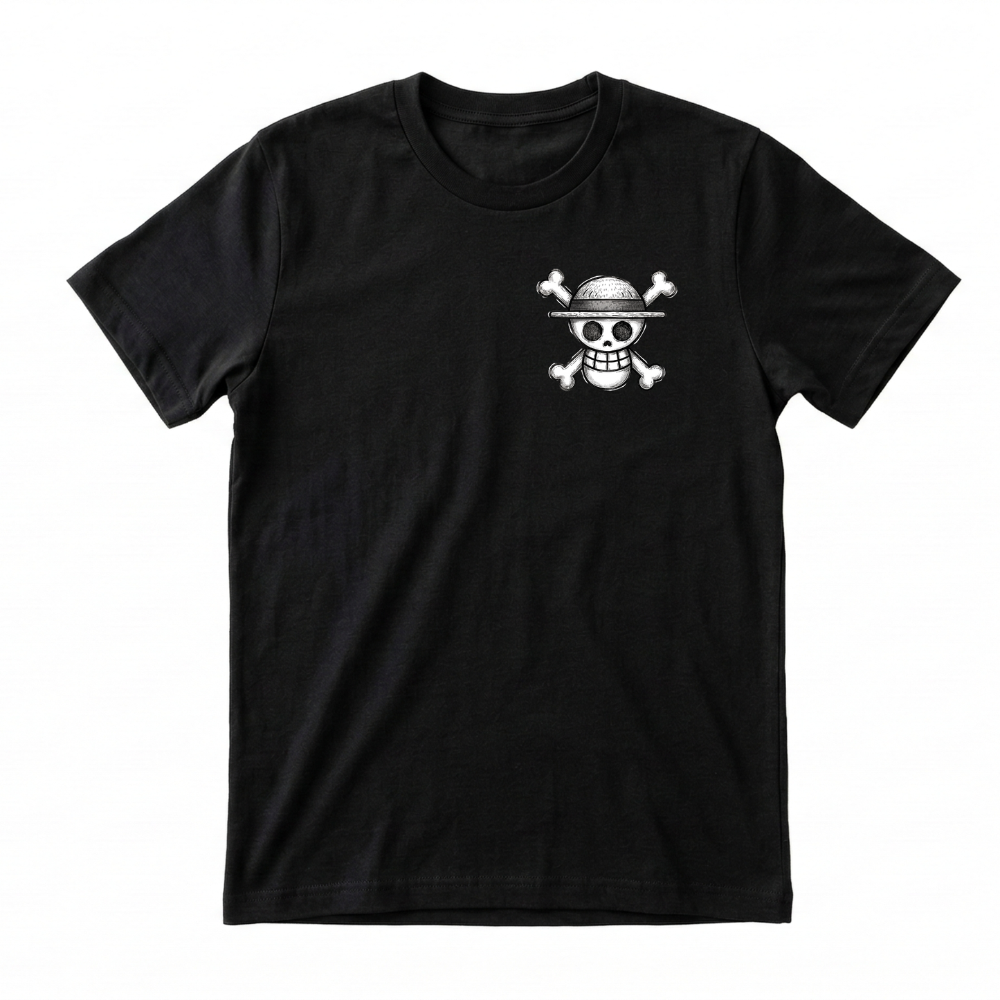 Camiseta Luffy One Piece Blanca | Diseño Ink Splash Premium