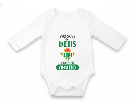 Body Bebé personalizado de Tu Equipo - Manga Larga TAZAMAGICA