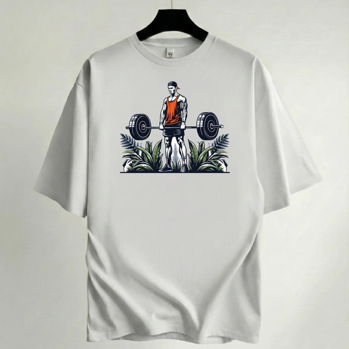 Camiseta Oversize Premium Blanca - Colección Gym & CrossFit TAZAMAGICA