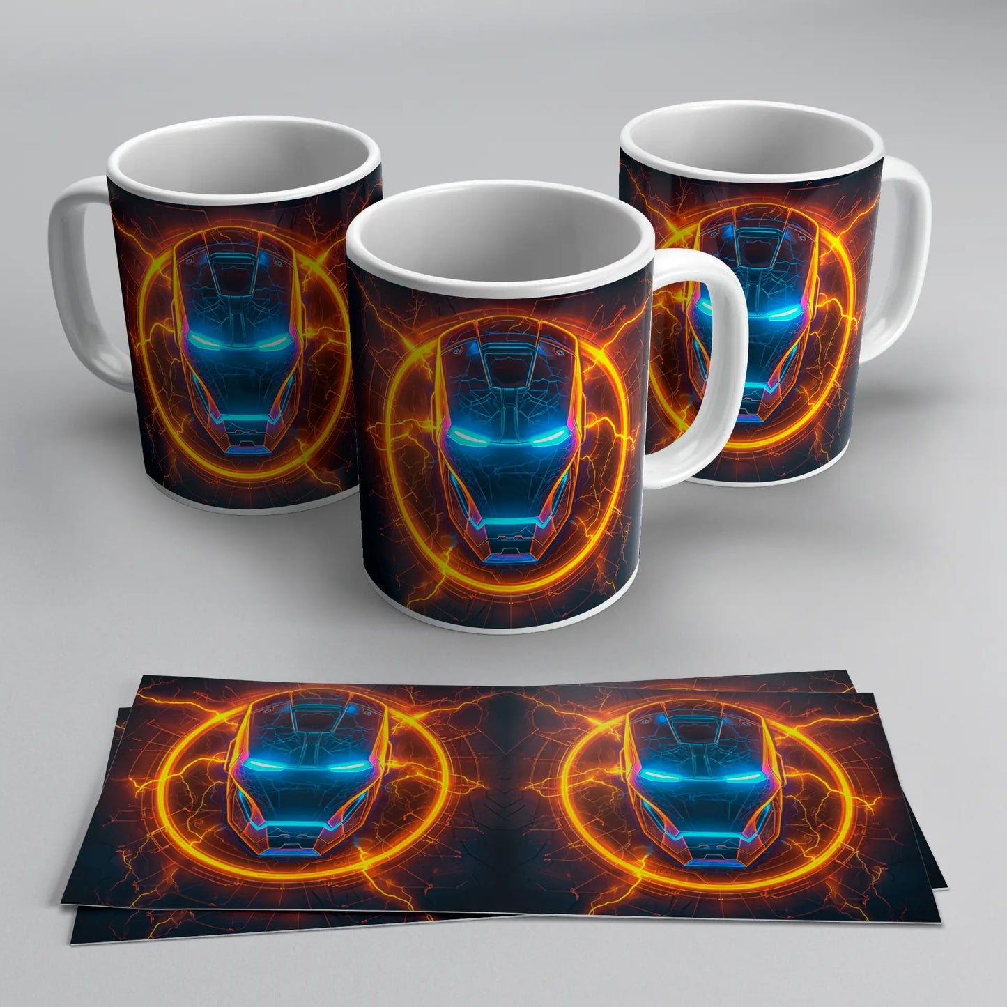 Tazas de Iron Man Neón TAZAMAGICA