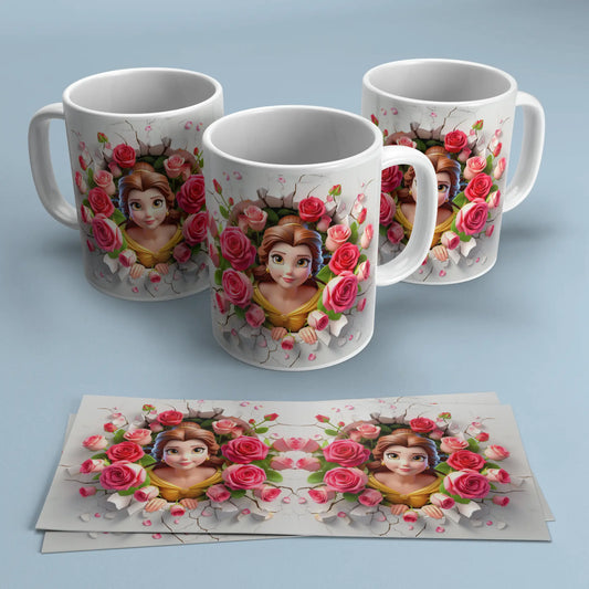 Taza De Bella - La Bella y la Bestia TAZAMAGICA