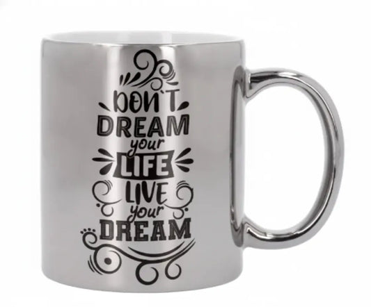 Taza de Cerámica Metalizada - Estilo Sofisticado y Minimalista TAZAMAGICA