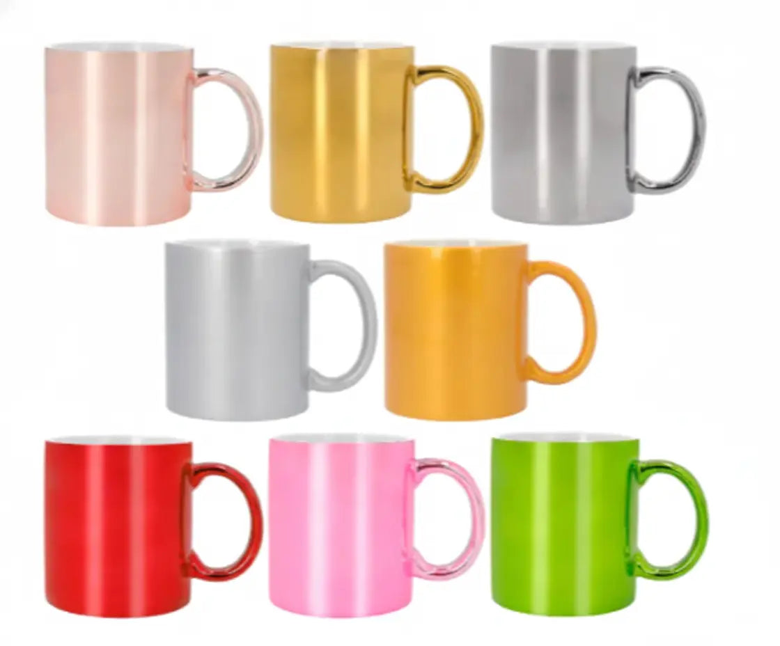 Taza de Cerámica Metalizada - Estilo Sofisticado y Minimalista TAZAMAGICA