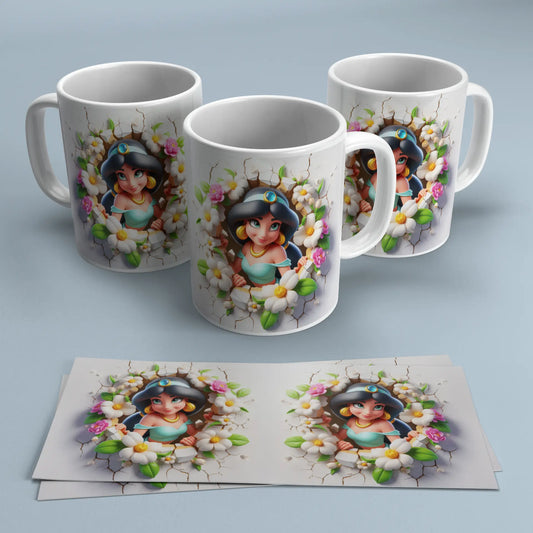 Taza Princesa Jasmine de Aladdín TAZAMAGICA