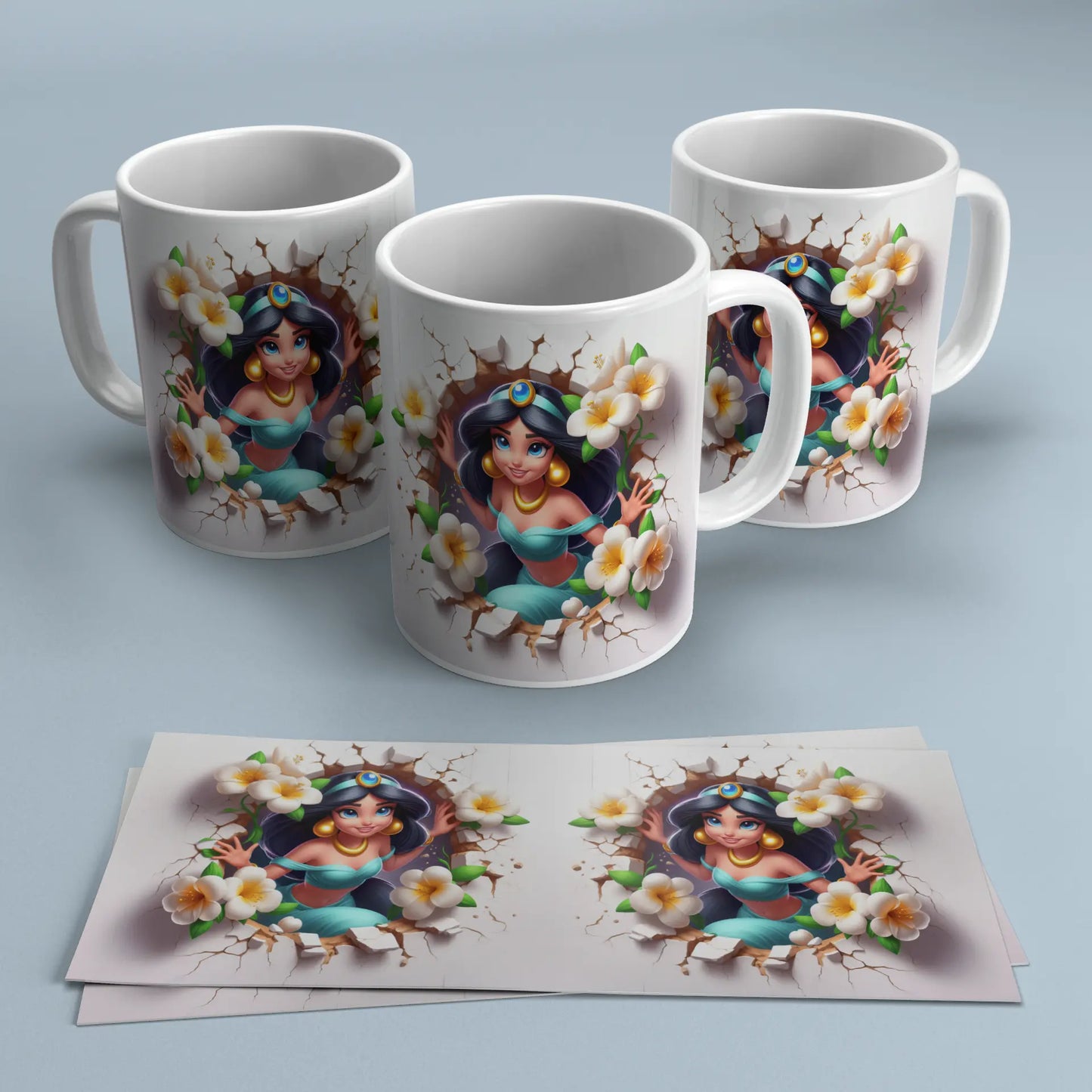 Taza Princesa Jasmine de Aladdín TAZAMAGICA