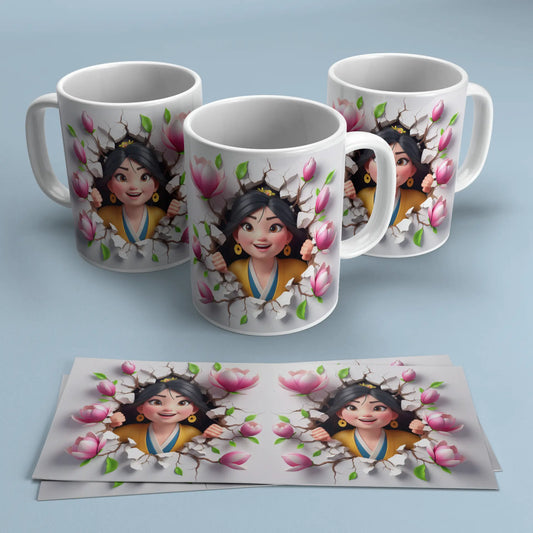 Taza Princesa Mulan TAZAMAGICA