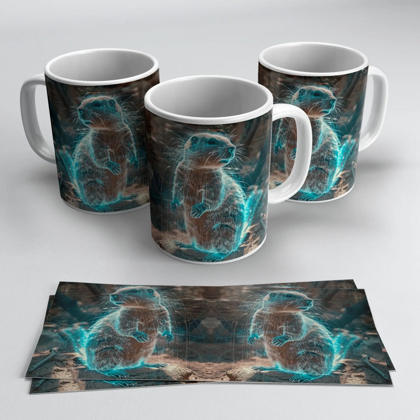Tazas de Animales Holográficos – Marmota TAZAMAGICA