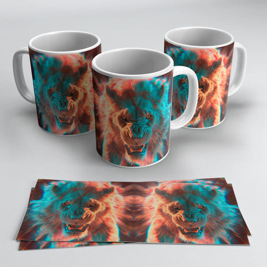 Tazas de Animales Holográficos – Leon TAZAMAGICA