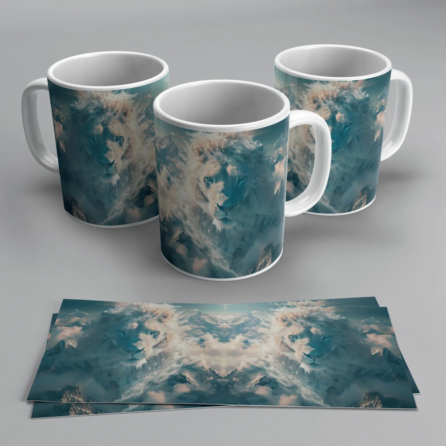 Tazas de Animales Holográficos – Leon TAZAMAGICA