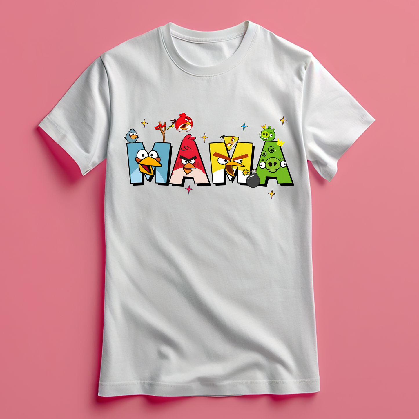 Camiseta Mamá Angry Birds – Regalo Original Día de la Madre