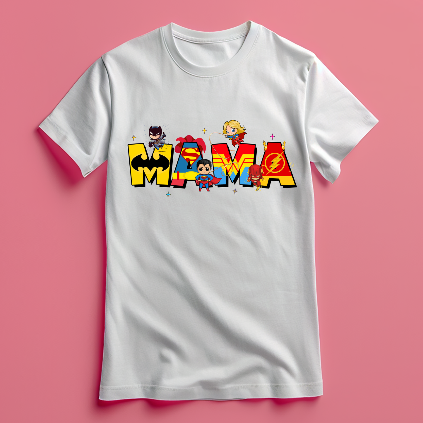 Camiseta Mamá DC Comics Superheroes – Regalo Día de la Madre