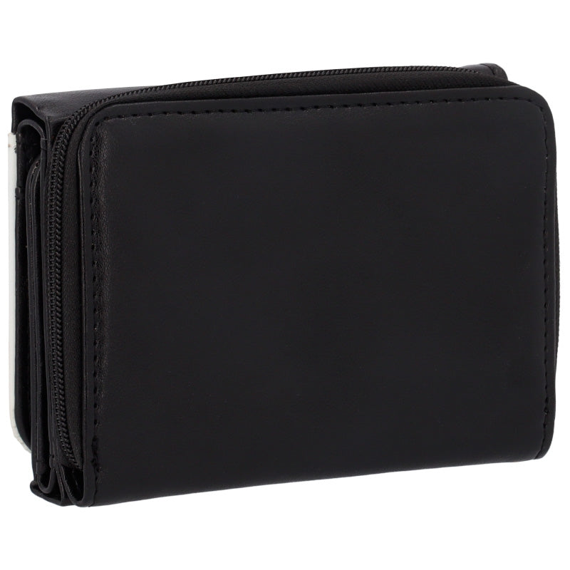 Cartera Monedero 2 en 1 Polipiel Negro Personalizable – Día de la Madre