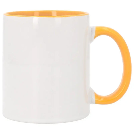 Tazas sublimables con interior y asa de color TAZAMAGICA