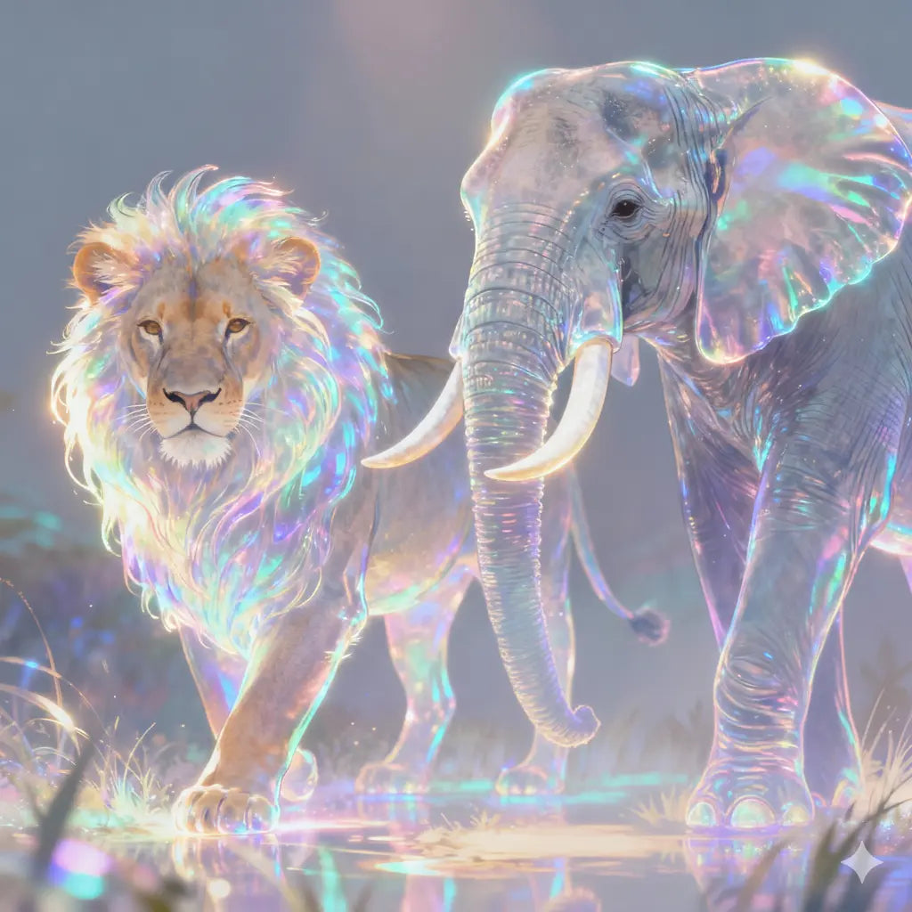 Tazas-Animales-Holográficos-León-Elefante-Marmota TAZAMAGICA