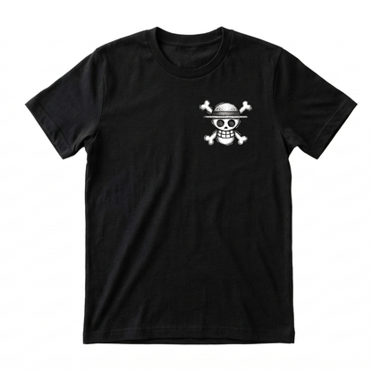 Camiseta Luffy One Piece Blanca | Diseño Ink Splash Premium