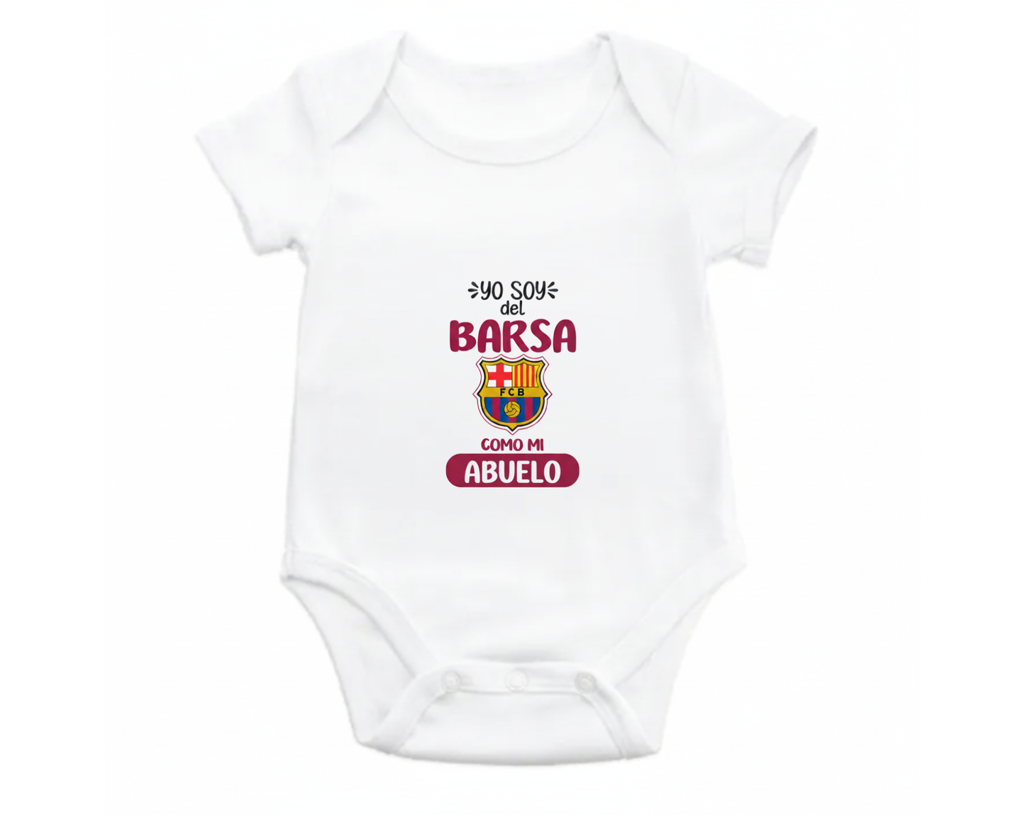 Body Bebé personalizado de Tu Equipo - Manga Corta