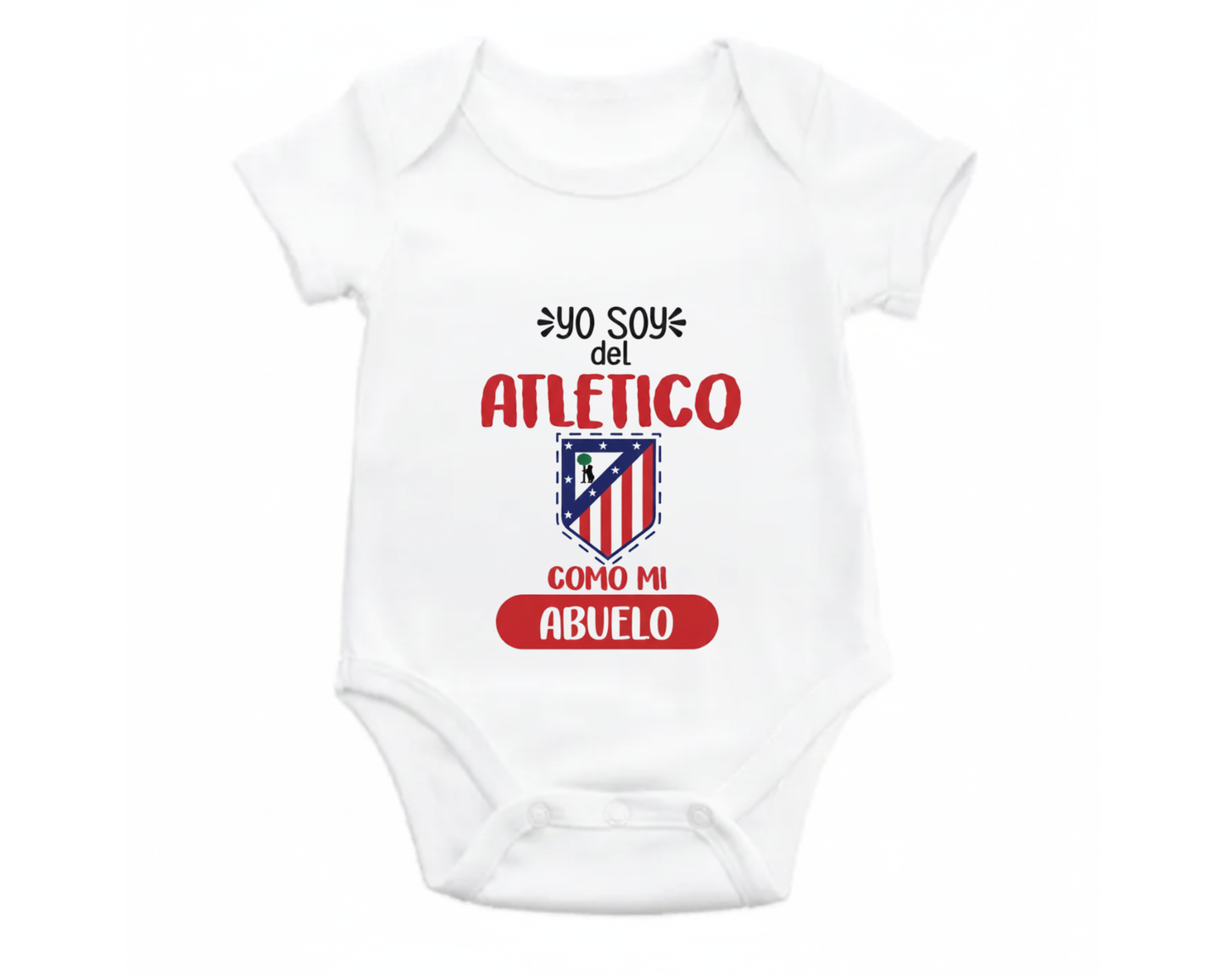 Body Bebé personalizado de Tu Equipo - Manga Corta