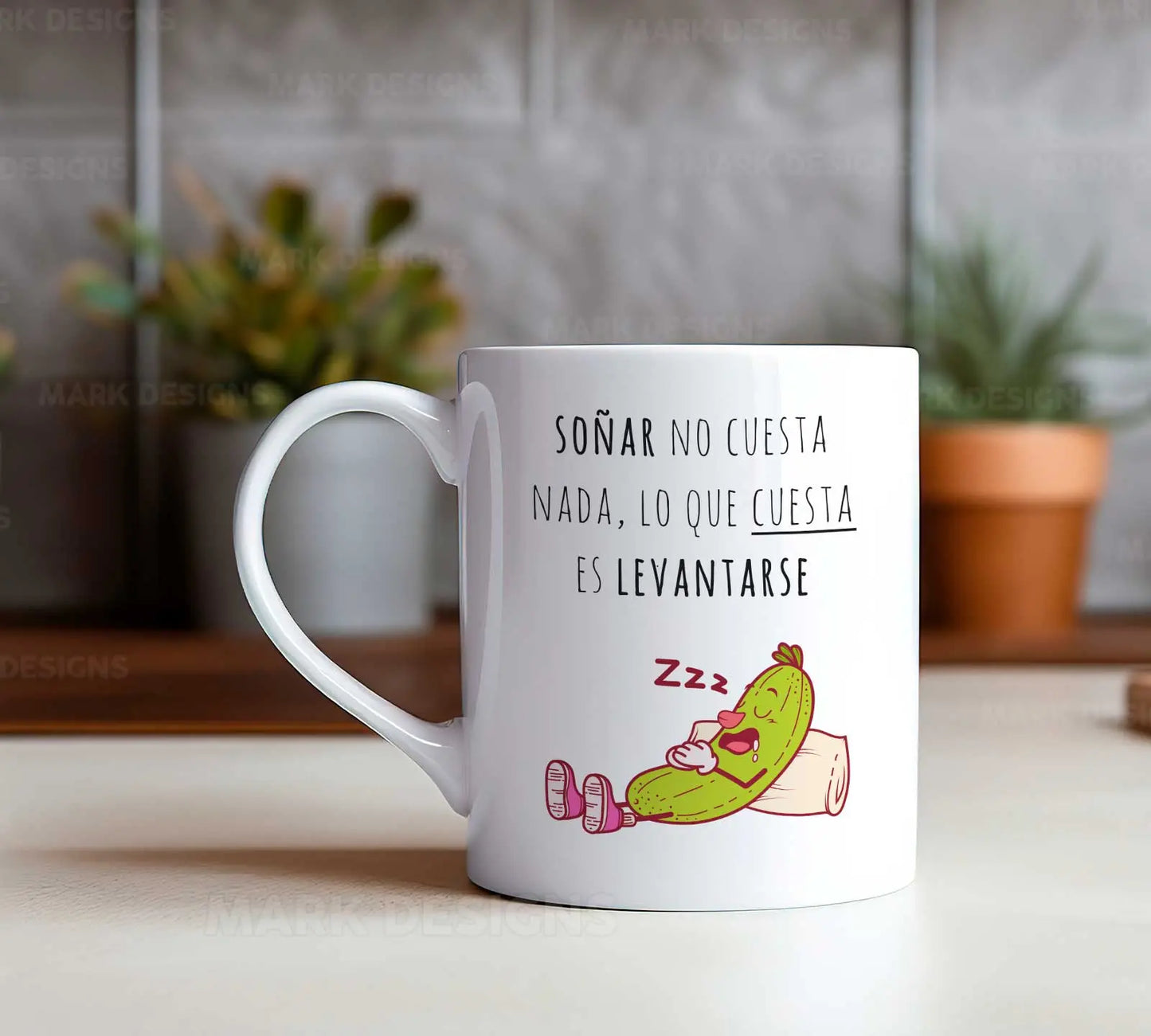 Taza de Cerámica - Diseño con Frase Graciosa y Original TAZAMAGICA