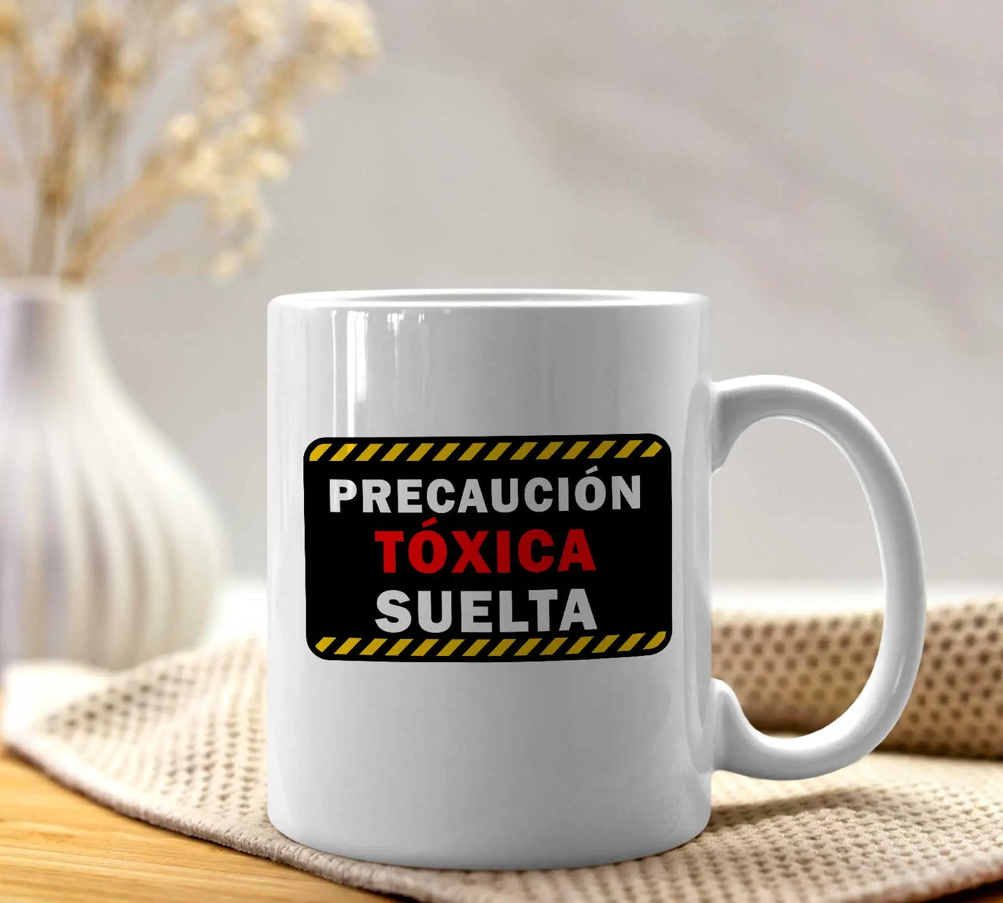 Taza de Cerámica - Diseño con Frase Graciosa y Original TAZAMAGICA
