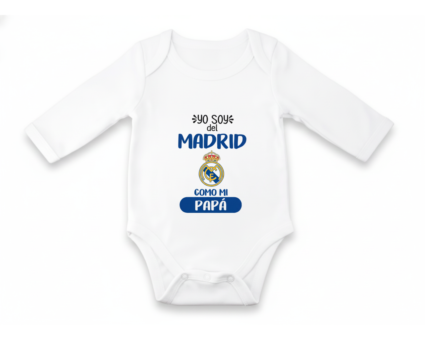 Body Bebé personalizado de Tu Equipo - Manga Larga