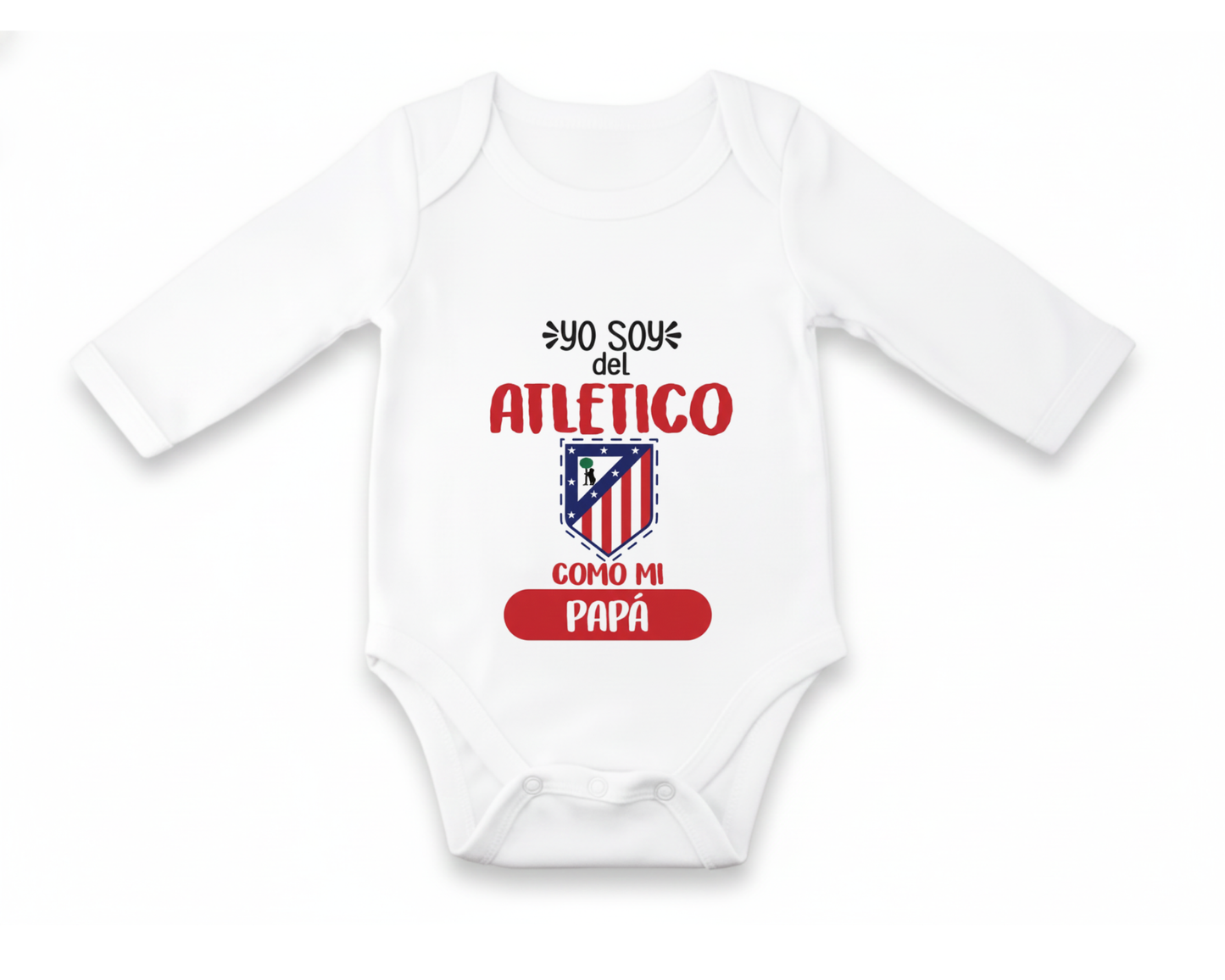 Body Bebé personalizado de Tu Equipo - Manga Larga