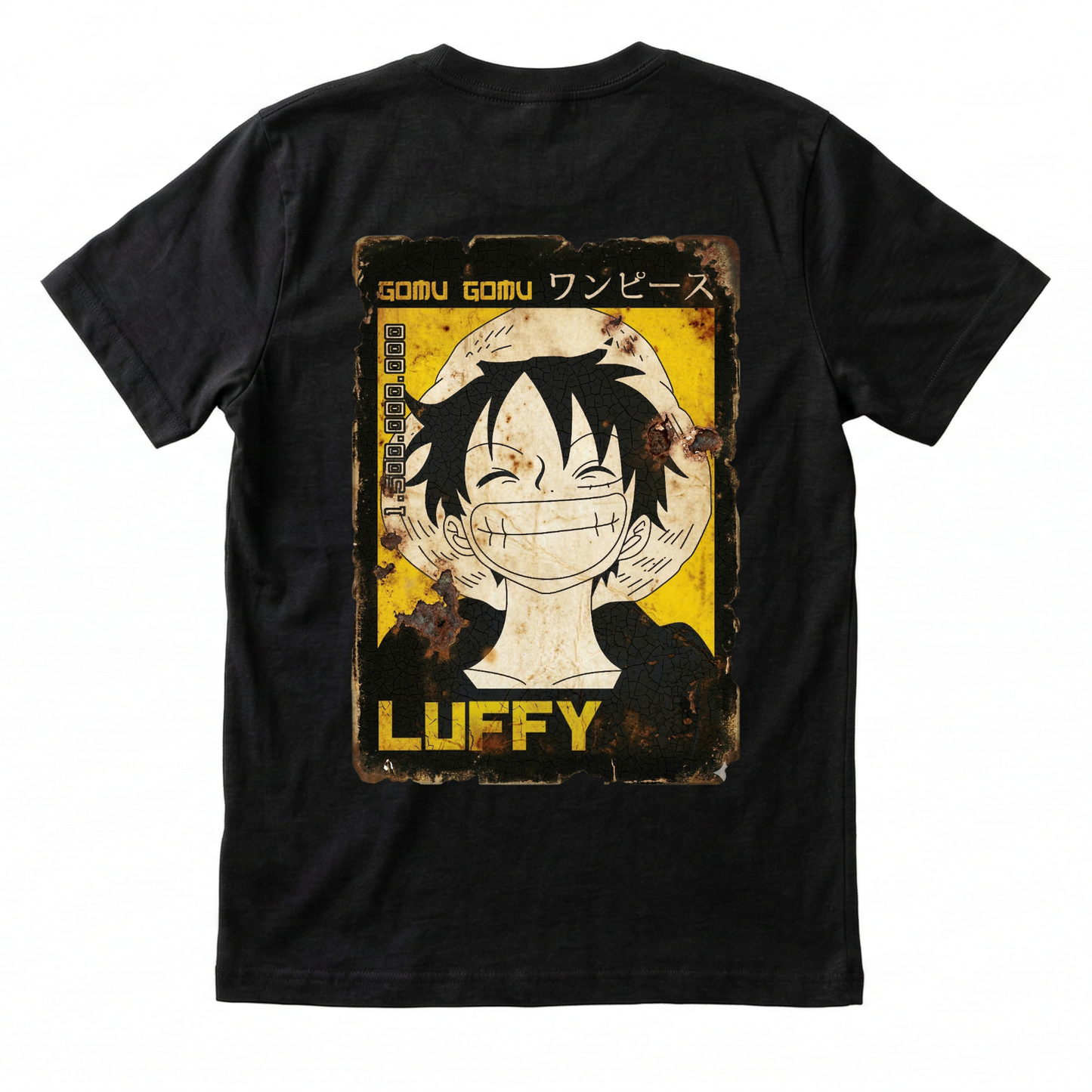 Camiseta Luffy Cartel Oxidado One Piece