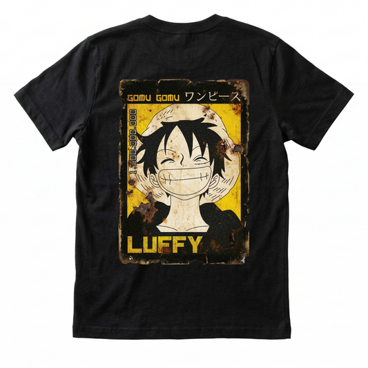 Camiseta Luffy Cartel Oxidado One Piece