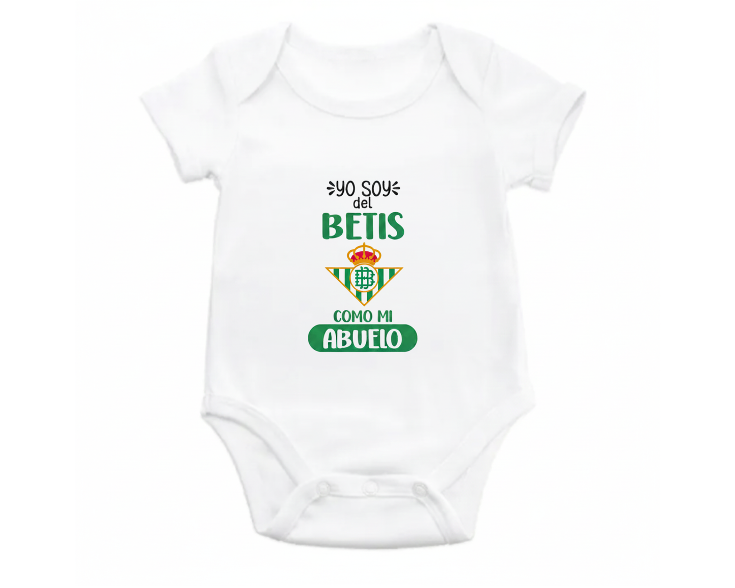 Body Bebé personalizado de Tu Equipo - Manga Corta
