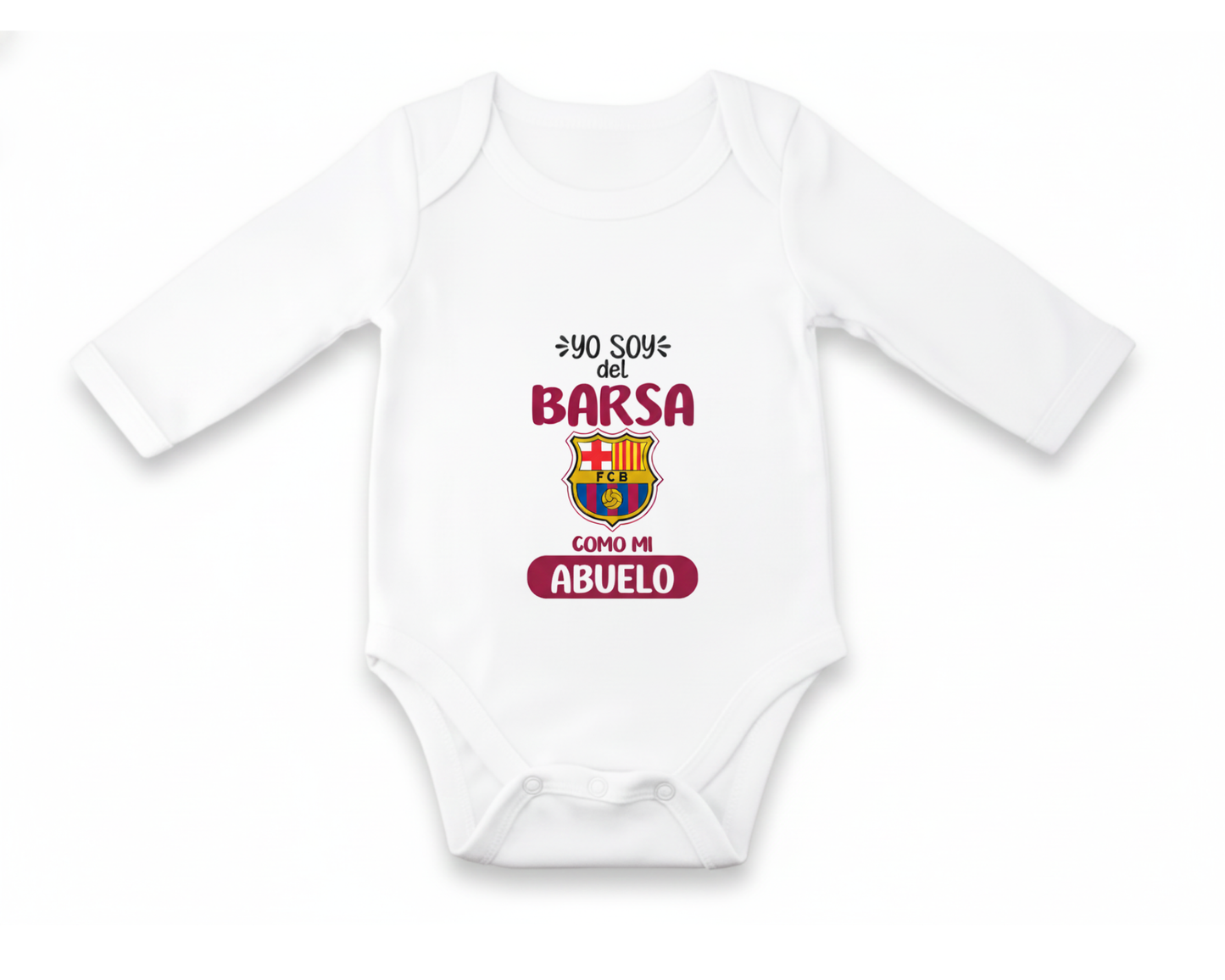 Body Bebé personalizado de Tu Equipo - Manga Larga