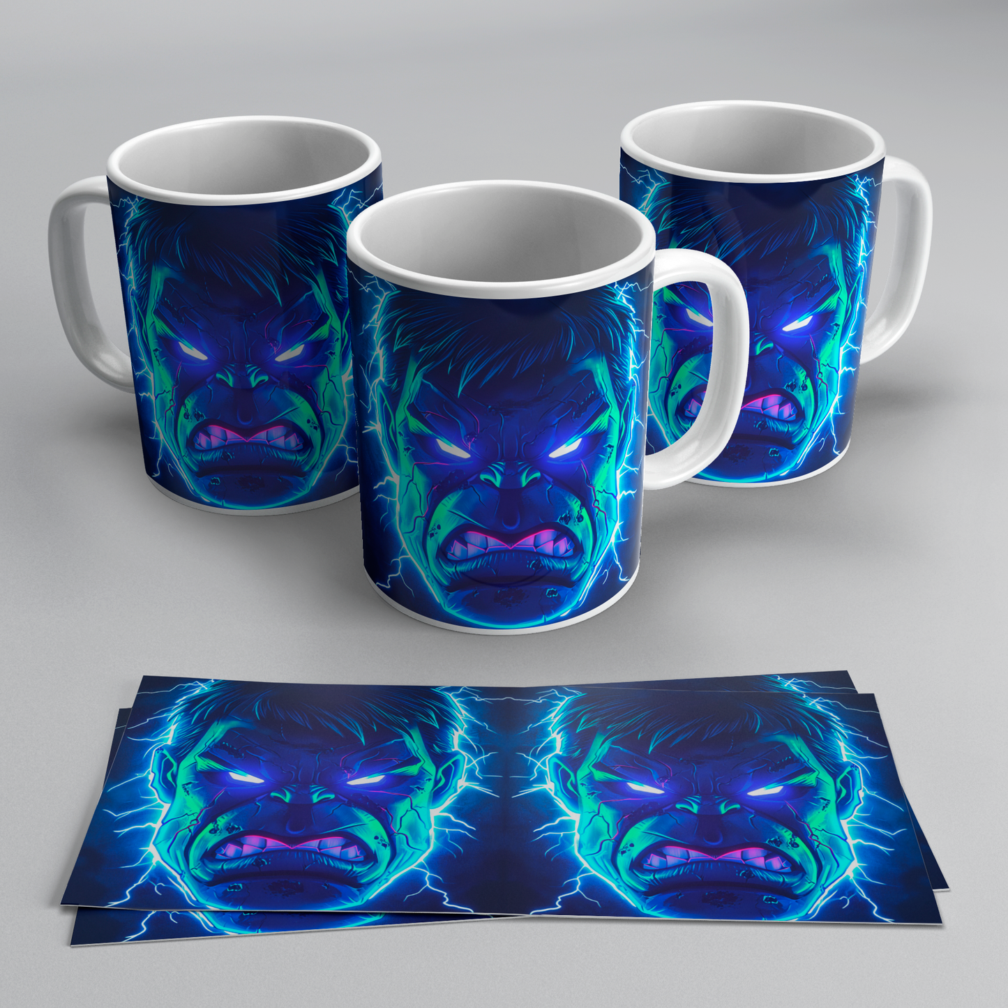 Taza Hulk Neón