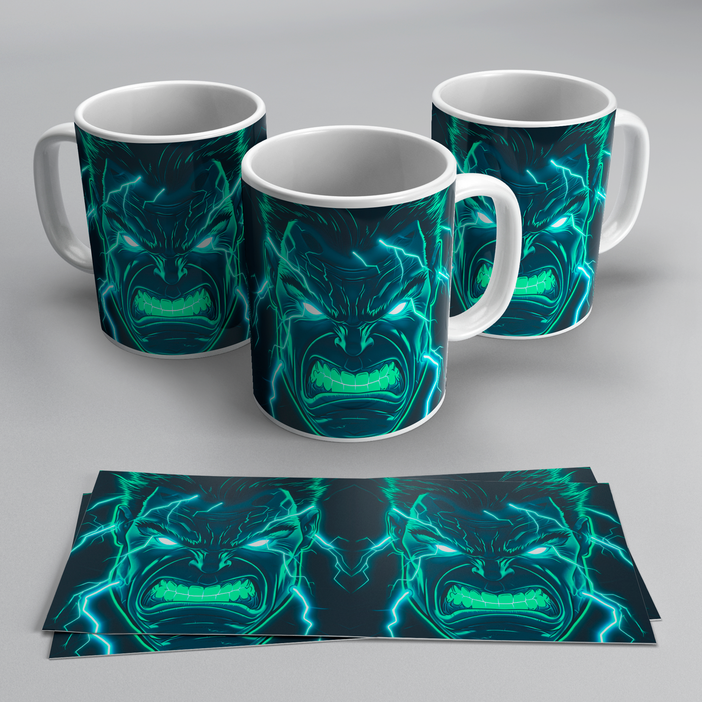 Taza Hulk Neón