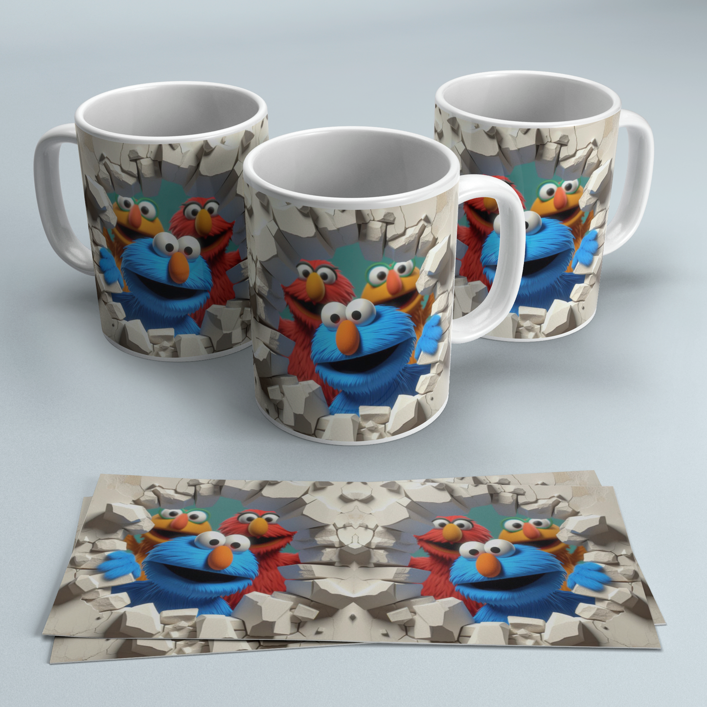 Colección Tazas 3D Efecto Roto | Regalos Frikis Originales