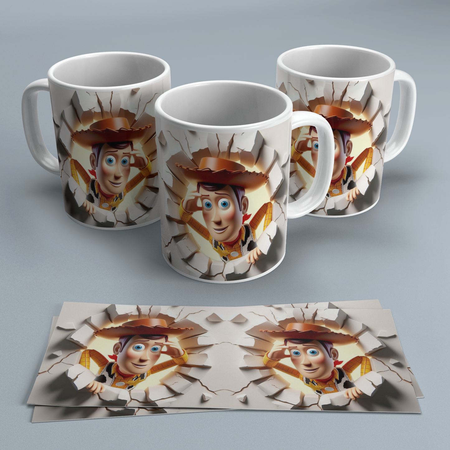 Colección Tazas 3D Efecto Roto | Regalos Frikis Originales