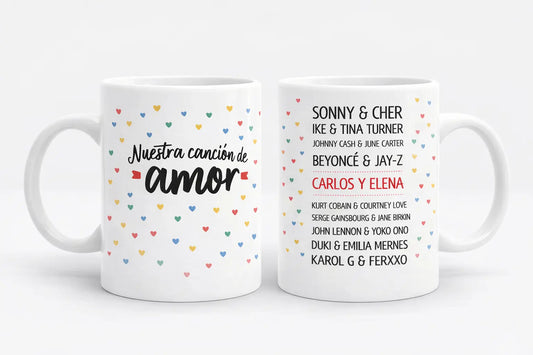 Taza Personalizada - Parejas Famosas de la Música TAZAMAGICA
