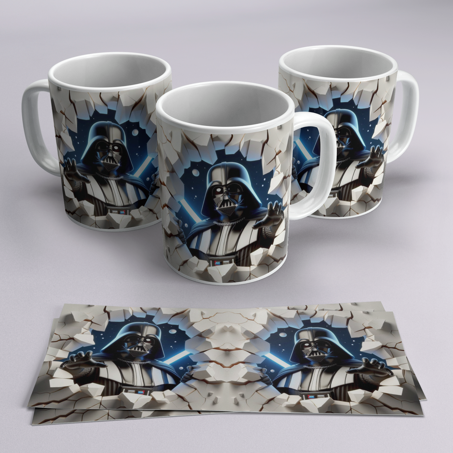 Colección Tazas 3D Efecto Roto | Regalos Frikis Originales