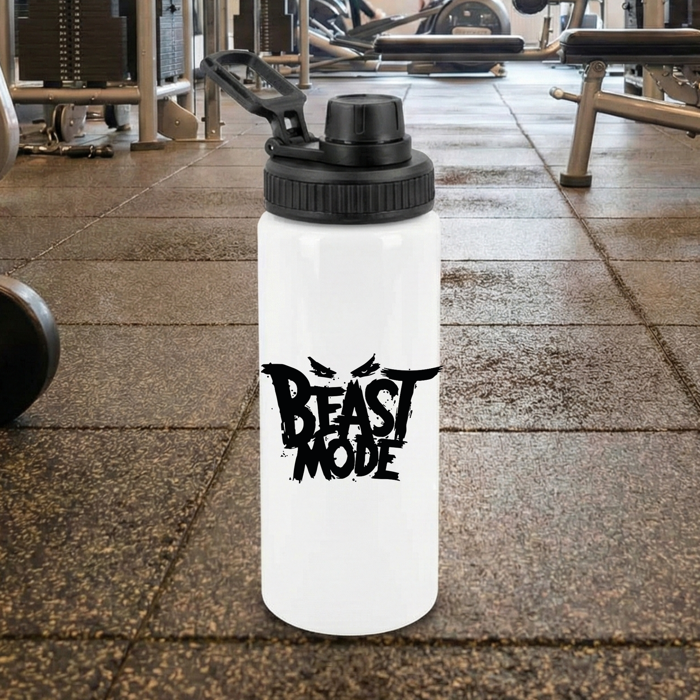 Bidón de Aluminio Deportivo - Diseño Frases Motivadoras Fitness