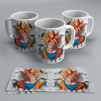 Tazas 3D de Dragon Ball Z | Goku y Vegeta