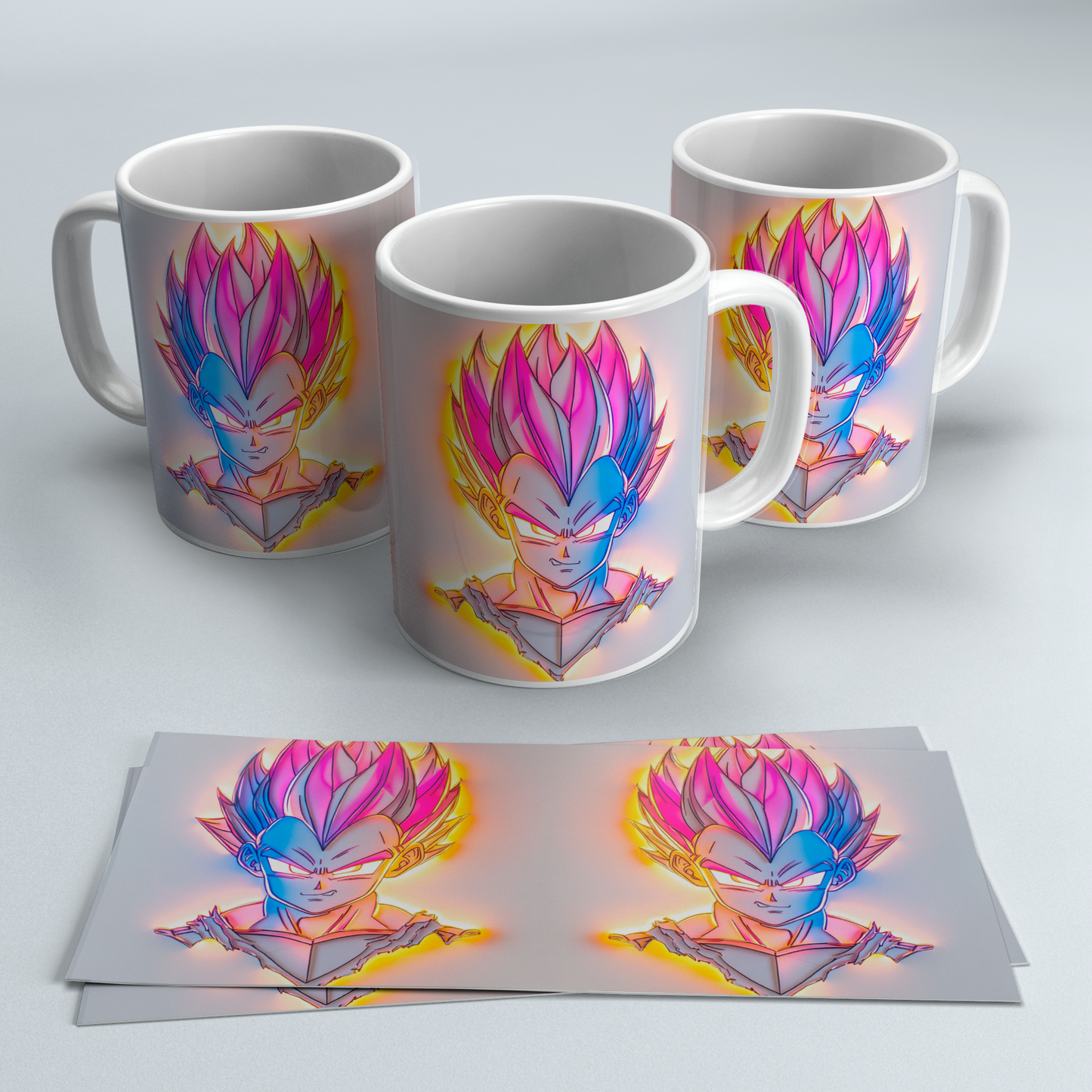 Tazas 3D de Dragon Ball Z | Goku y Vegeta