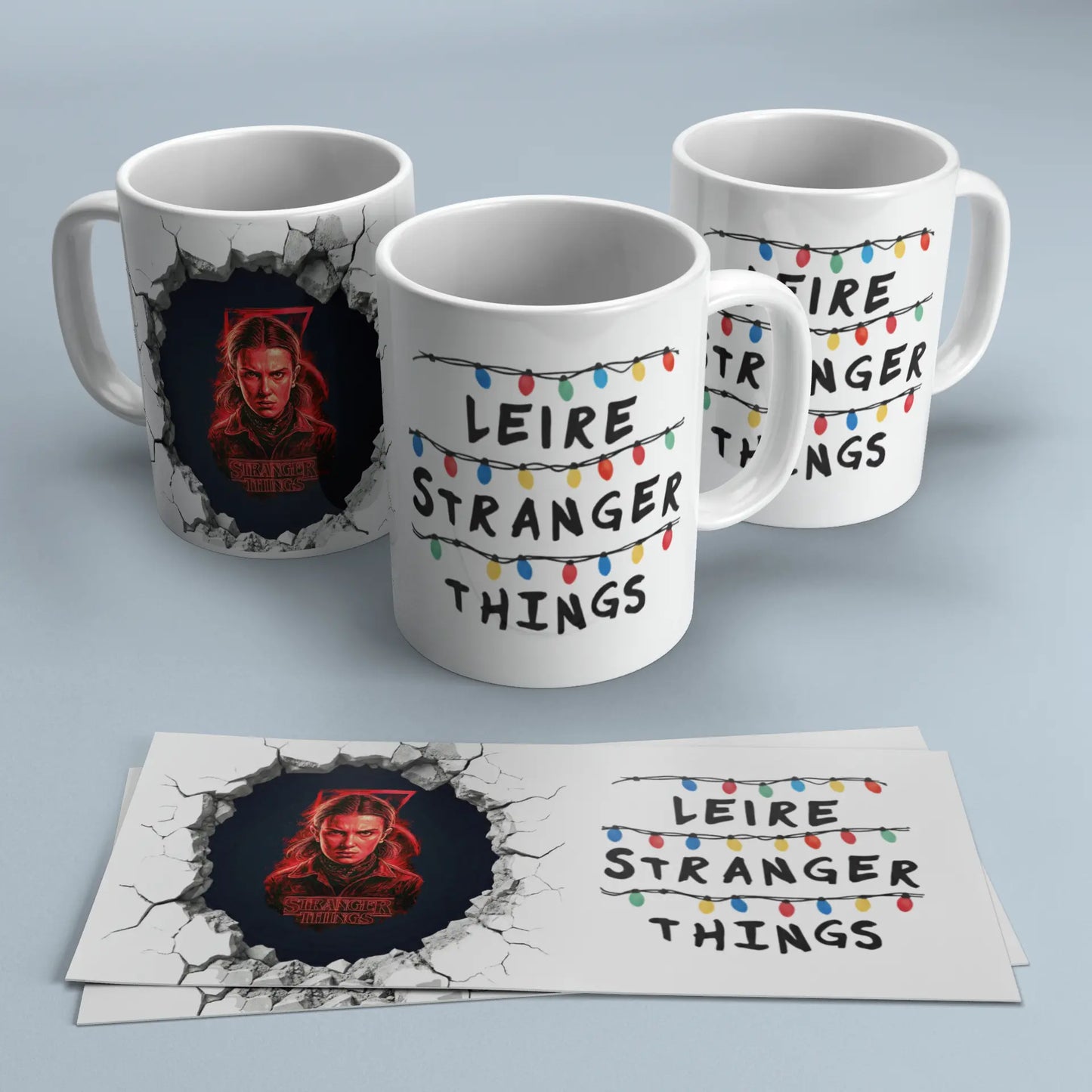 Taza Personalizada Stranger Things - Diseño Mundo del Revés TAZAMAGICA