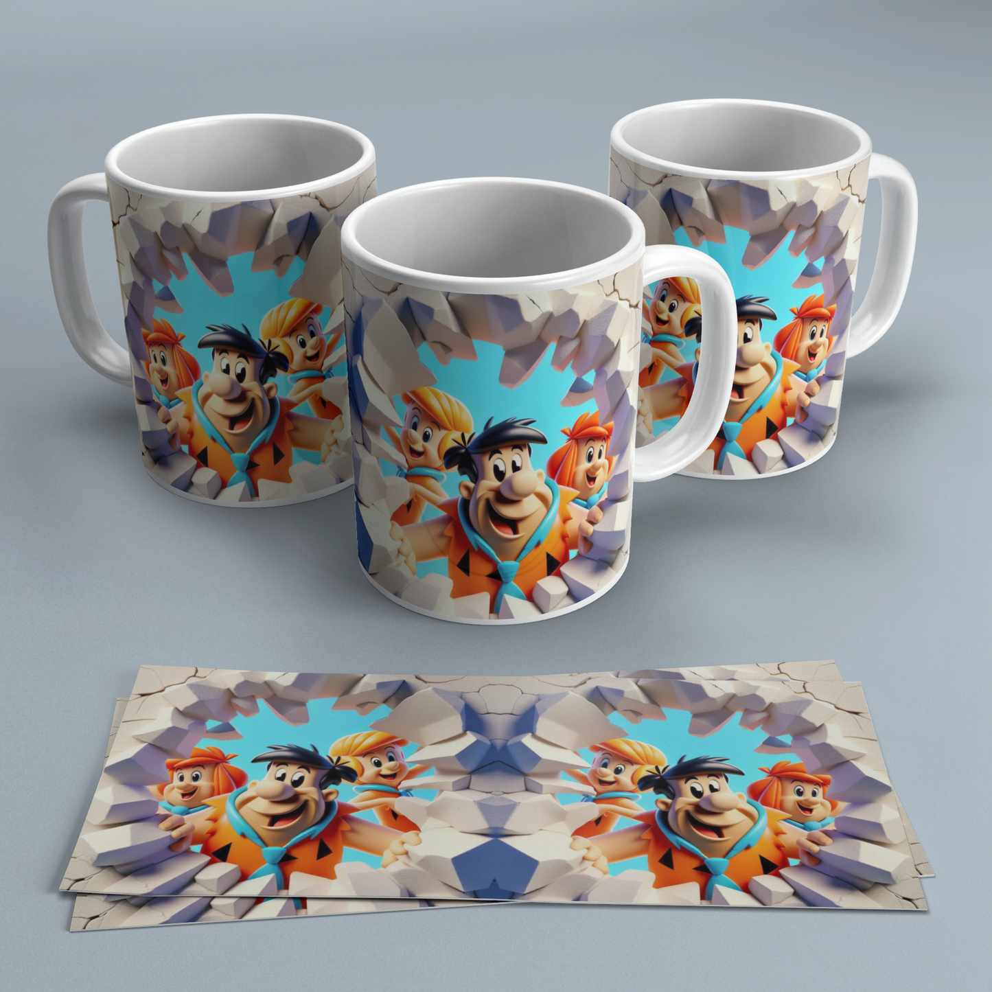 Colección Tazas 3D Efecto Roto | Regalos Frikis Originales