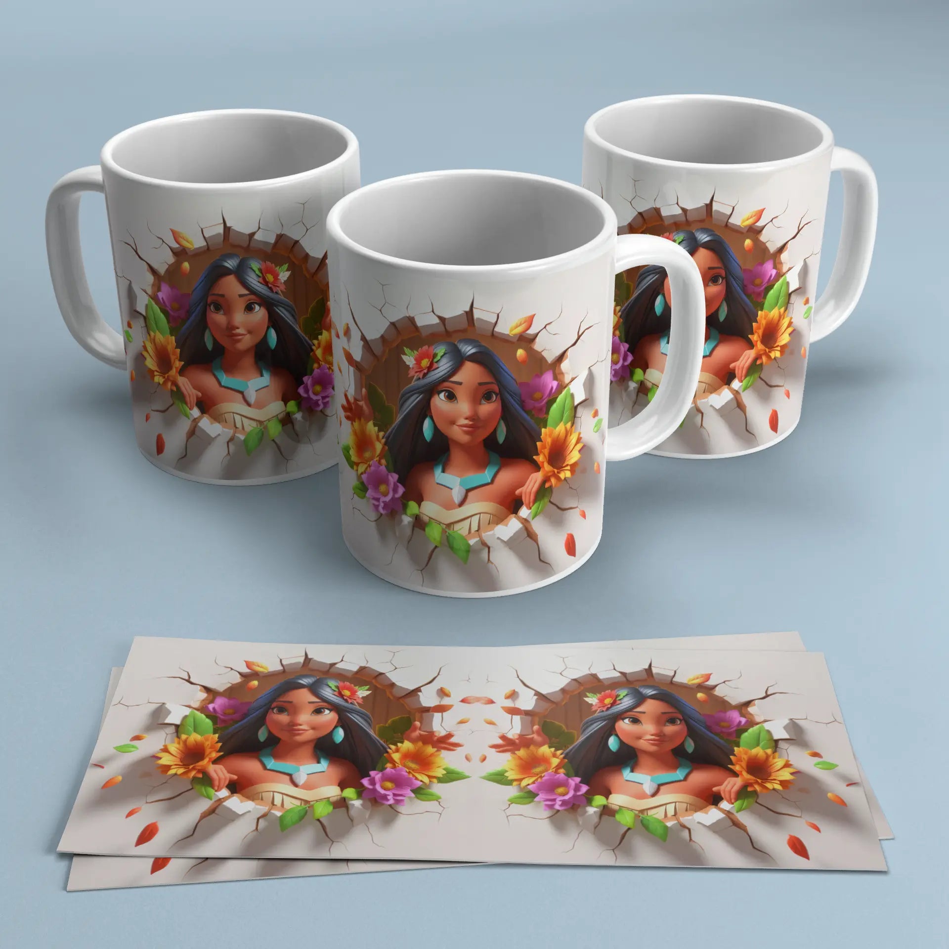 Taza princesa Pocahontas TAZAMAGICA