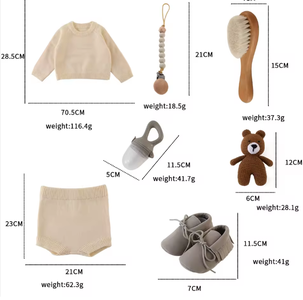 Set de Regalo Recién Nacido Lujo - Regalo Perfecto Bebé