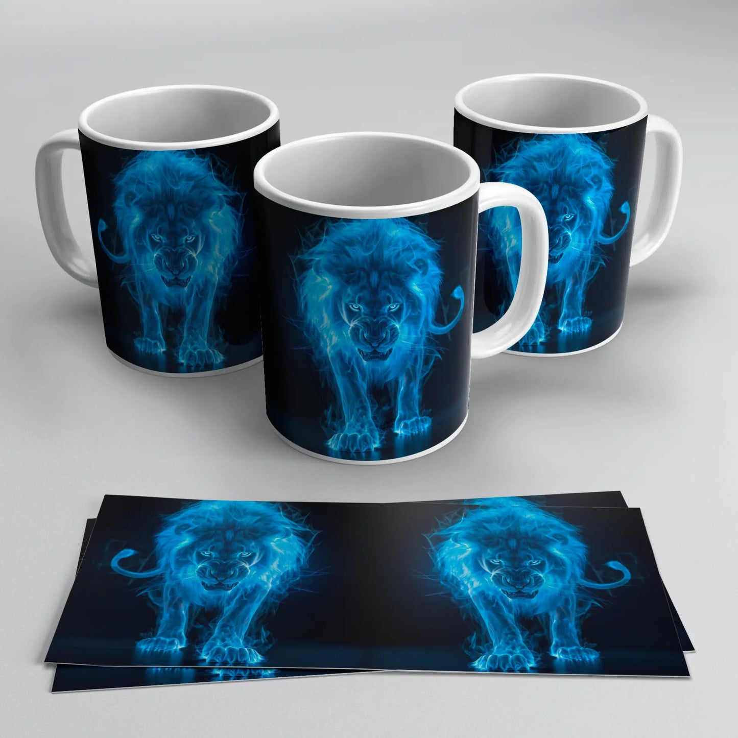 Tazas de Animales Holográficos – Leon TAZAMAGICA