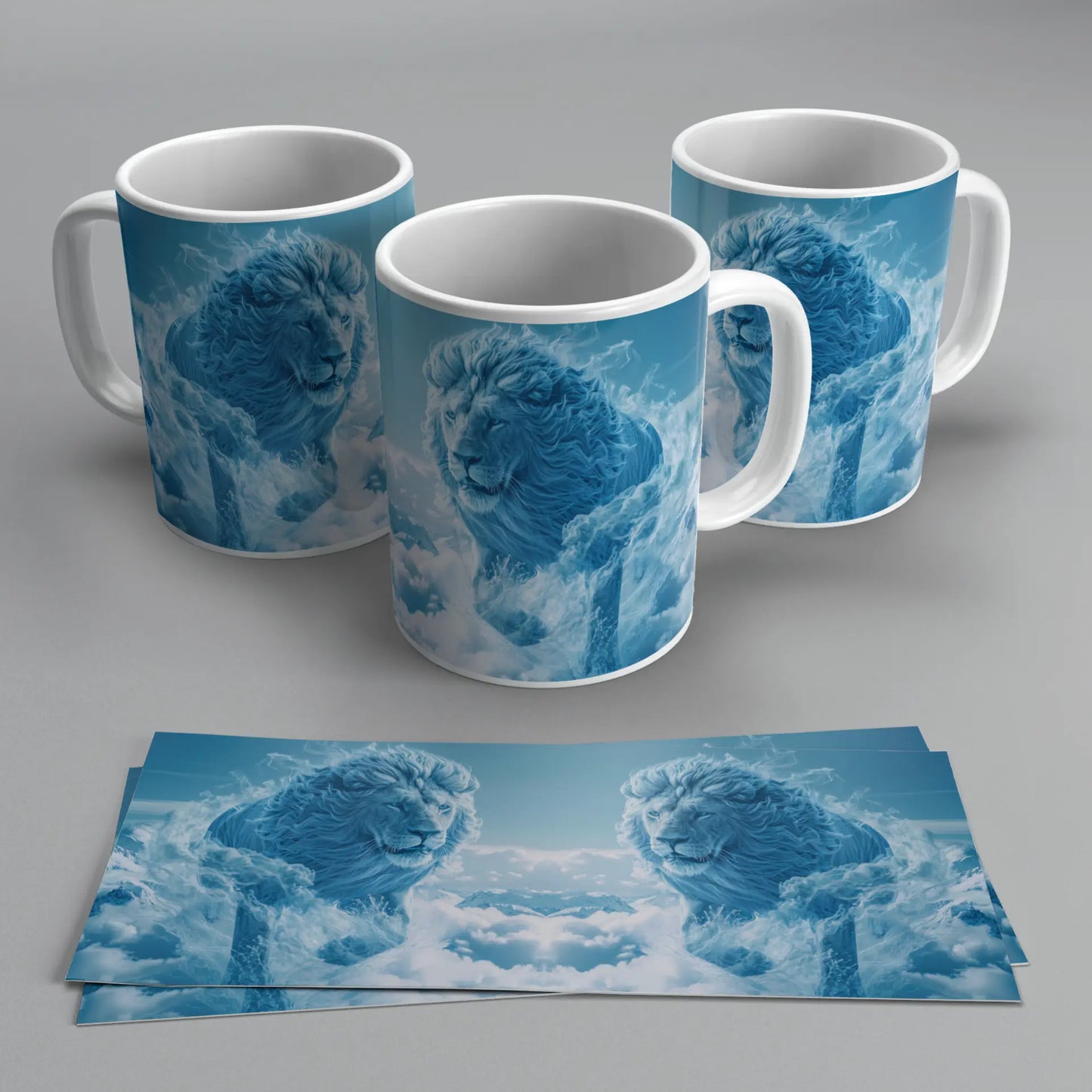 Tazas de Animales Holográficos – Leon TAZAMAGICA