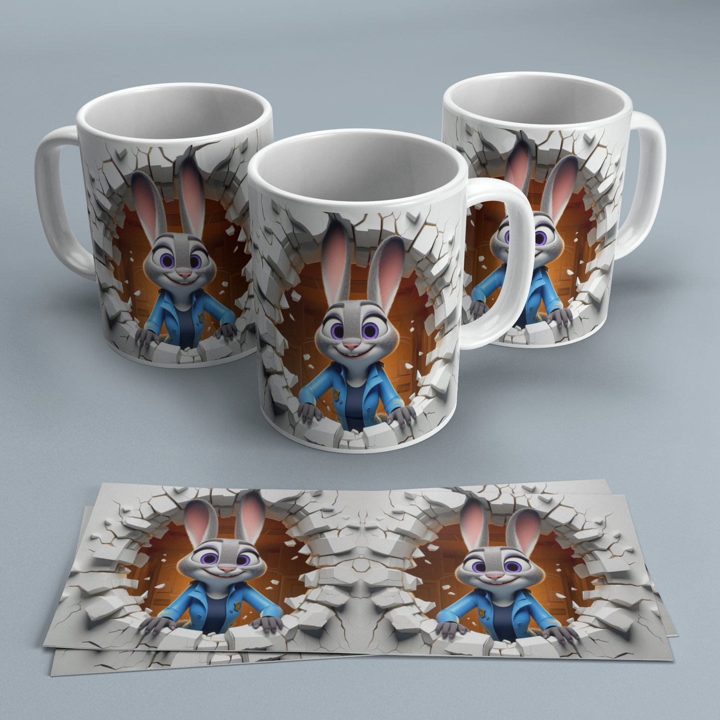 Colección Tazas 3D Efecto Roto | Regalos Frikis Originales
