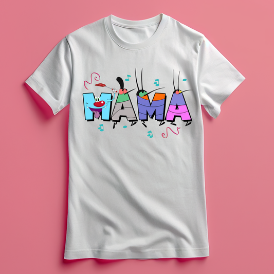 Camiseta Mamá Oggy y las Cucarachas – Regalo Día de la Madre