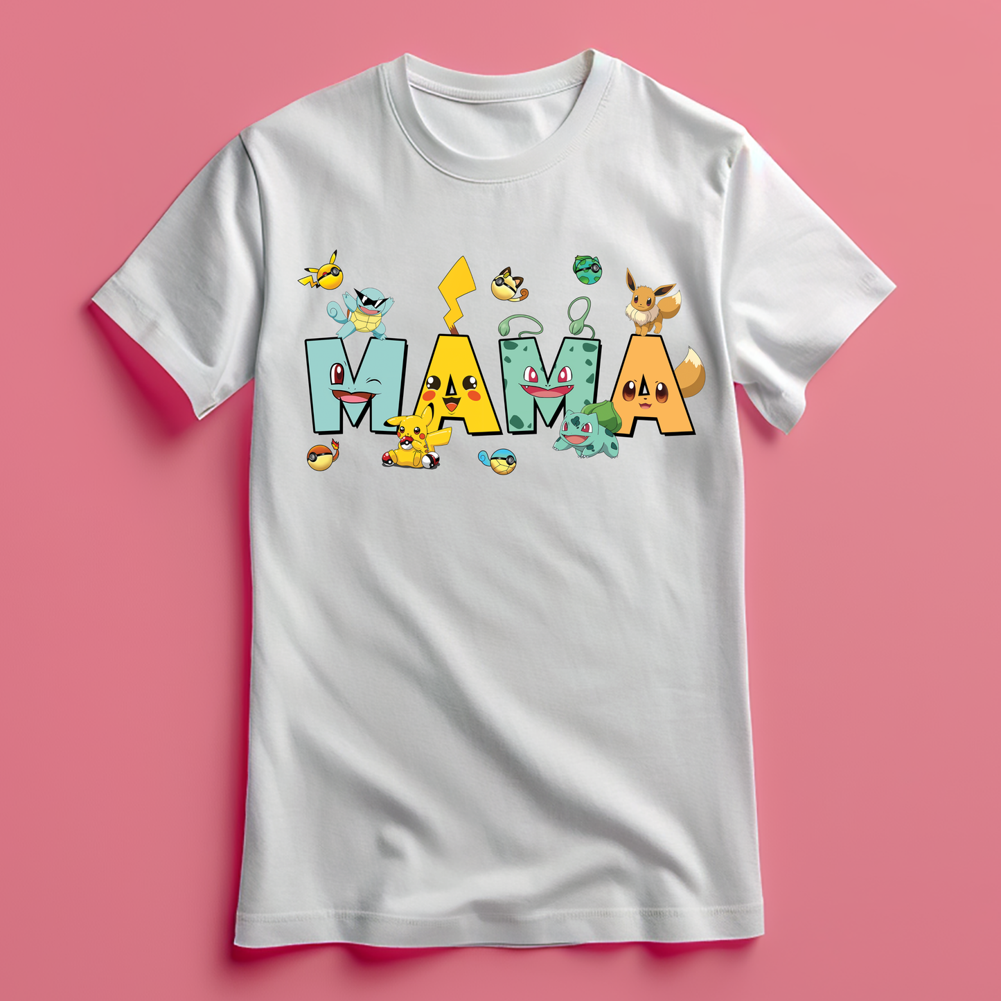 Camiseta Mamá Pokémon – Regalo Gamer Día de la Madre