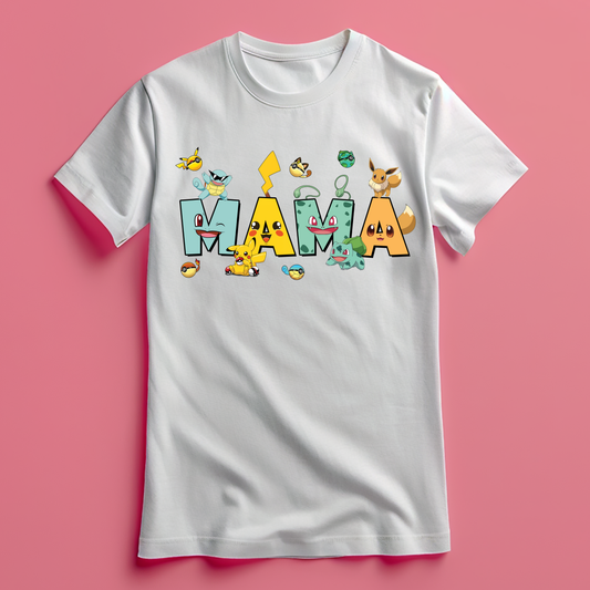 Camiseta Mamá Pokémon – Regalo Gamer Día de la Madre