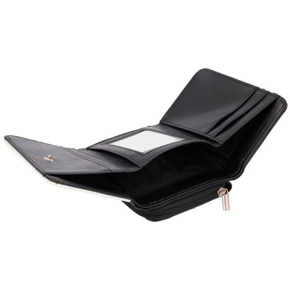 Cartera Monedero 2 en 1 Polipiel Negro Personalizable – Día de la Madre