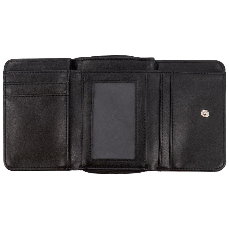 Cartera Monedero 2 en 1 Polipiel Negro Personalizable – Día de la Madre
